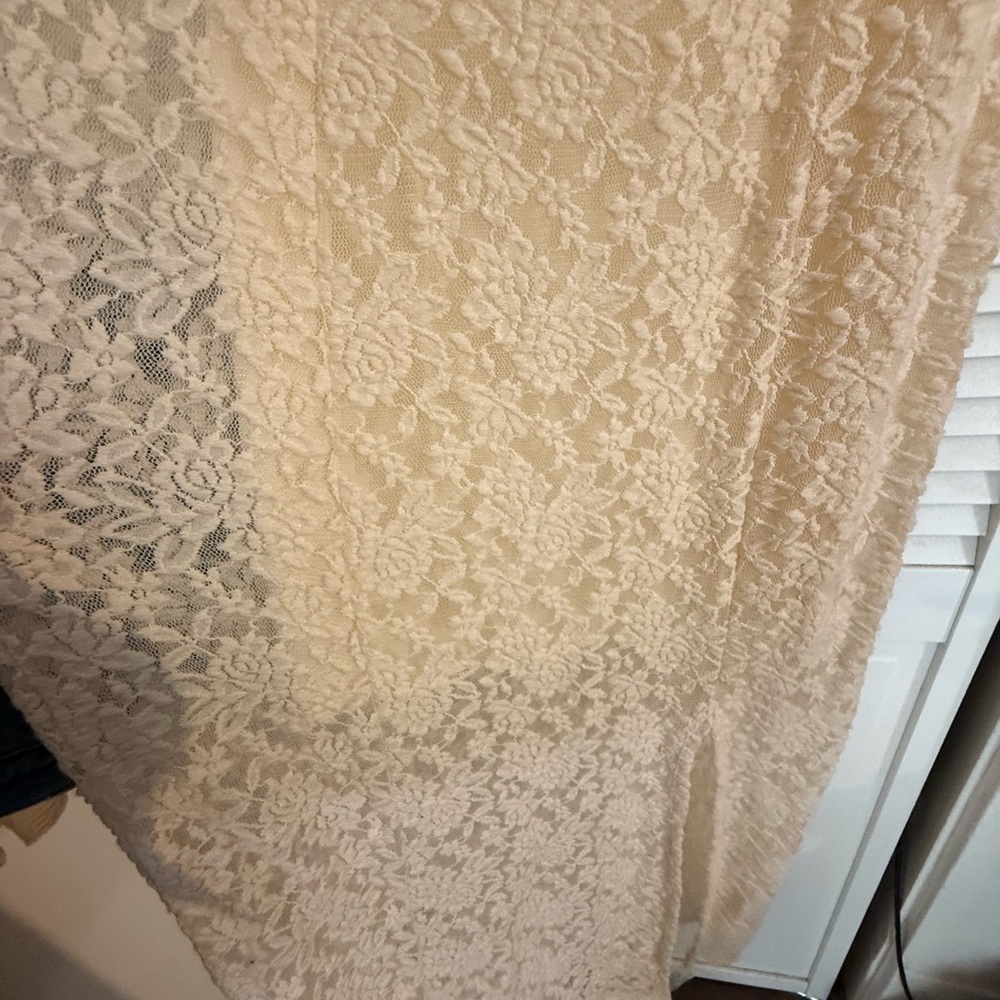 Aerie Cream Lace Maxi Dress - Picture 5 of 7